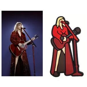 Taylor Swift Shoe Charms Jibbitz Swiftie Singapore Eras Tour Red Sequin Cape